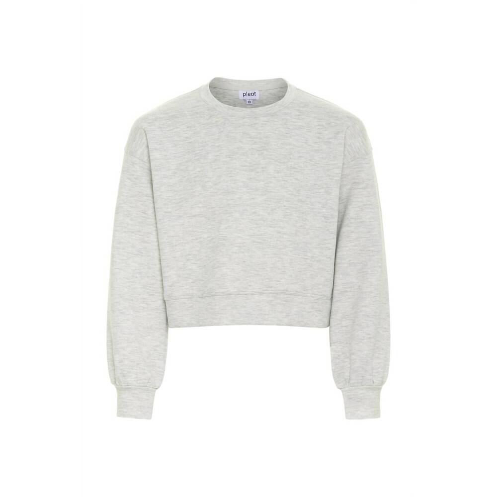 NEW PLEAT girls darby sweatshirt in heathered grey